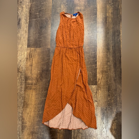 Apt. 9 Dresses & Skirts - Apt. 9 Terracotta Polka Dot Dress